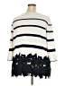 Lane Bryant Stripes White Pullover Sweater Size 22 - 24 Plus - photo 2