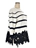 Lane Bryant Stripes White Pullover Sweater Size 22 - 24 Plus - photo 4