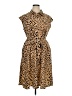 Apt. 9 100% Polyester Animal Print Brown Tan Casual Dress Size XL - photo 1