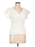 Gap Fit Ivory Short Sleeve Blouse Size L - photo 1