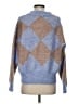 Zara Argyle Blue Pullover Sweater Size S - photo 2