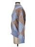 Zara Argyle Blue Pullover Sweater Size S - photo 5