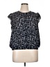 DKNY 100% Polyester Black Sleeveless Blouse Size XL - photo 1