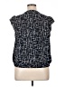 DKNY 100% Polyester Black Sleeveless Blouse Size XL - photo 2