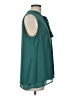 DR2 100% Polyester Teal Sleeveless Blouse Size L - photo 4