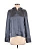 Vince. 100% Silk Solid Gray Long Sleeve Blouse Size XS - photo 1