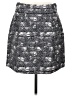 J.Crew 100% Polyester Print Gray Casual Skirt Size 8 - photo 1