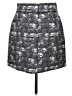 J.Crew 100% Polyester Print Gray Casual Skirt Size 8 - photo 2