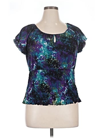 Worthington Short Sleeve Blouse (view 1)