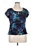 Worthington 100% Nylon Teal Short Sleeve Blouse Size XL - photo 1