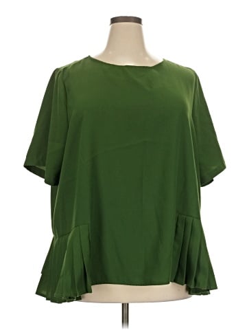 ELOQUII Short Sleeve Blouse (view 1)