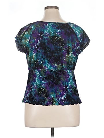 Worthington Short Sleeve Blouse (view 2)