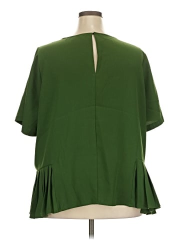ELOQUII Short Sleeve Blouse (view 2)