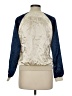 Miss London Color Block Gold Ivory Jacket Size M - photo 2