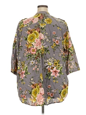 Denim 24/7 3/4 Sleeve Blouse (view 2)
