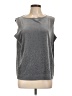 Notations Gray Sleeveless Top Size L - photo 1