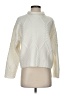 Zara Chevron-herringbone Ivory Turtleneck Sweater Size S - photo 1