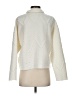Zara Chevron-herringbone Ivory Turtleneck Sweater Size S - photo 2