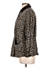 April Cornell 100% Rayon Animal Print Black Long Sleeve Button-Down Shirt Size L - photo 5