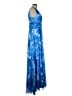 Betsy & Adam 100% Polyester Blue Cocktail Dress Size 8 - photo 4