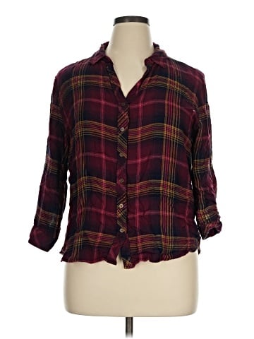 Hester & Orchard 3/4 Sleeve Button-Down Shirt (view 1)