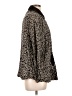 April Cornell 100% Rayon Animal Print Black Long Sleeve Button-Down Shirt Size L - photo 4