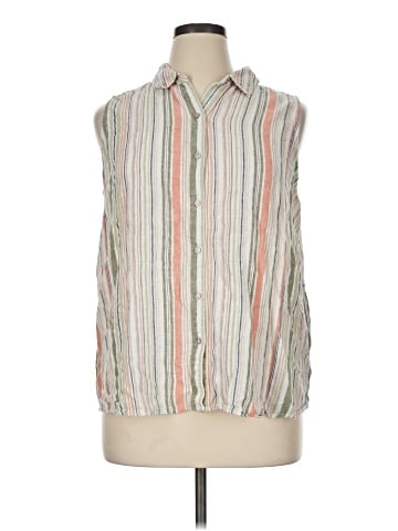 Croft & Barrow Sleeveless Button-Down Shirt (view 1)