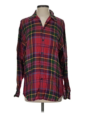 Lizwear by Liz Claiborne Long Sleeve Button-Down Shirt (view 1)