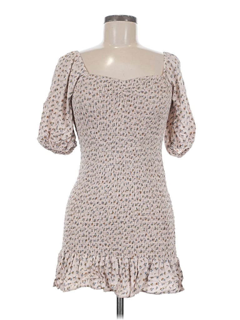 Pre-owned Audrey 3+1 Casual Dress In Tan