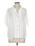 La Miel 100% Polyester Ivory Short Sleeve Blouse Size M - photo 1