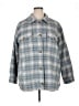 American Eagle Outfitters 100% Cotton Plaid Blue Coat Size XL - photo 1