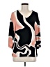 Chico's Black 3/4 Sleeve Blouse Size Med (1) - photo 1