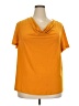 Ashley Blue Orange Short Sleeve Top Size 3X - photo 1