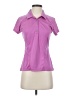 Adidas 100% Polyester Purple Short Sleeve Polo Size S - photo 1