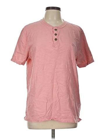 fat face Short Sleeve Henley (view 1)
