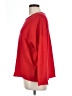 Eileen Fisher 100% Merino Extra Fine Wool Solid Red Wool Pullover Sweater Size L - photo 5