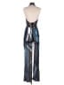 Wow Couture Metallic Blue Jumpsuit Size S - photo 2