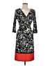 Max and Cleo Print Black Cocktail Dress Size 8 - photo 1