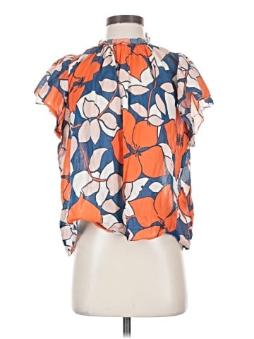 Birds of Paradis by Trovata Short Sleeve Blouse (view 1)