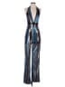 Wow Couture Metallic Blue Jumpsuit Size S - photo 1