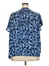 Zac & Rachel 100% Polyester Blue Short Sleeve Blouse Size 3X - photo 2