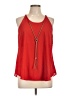 Iz Byer 100% Polyester Red Sleeveless Blouse Size L - photo 1