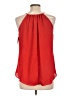 Iz Byer 100% Polyester Red Sleeveless Blouse Size L - photo 2
