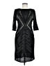 Julia Jordan 100% Polyester Chevron-herringbone Black Cocktail Dress Size 8 - photo 1
