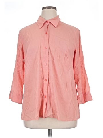 Talbots 3/4 Sleeve Button-Down Shirt (view 1)