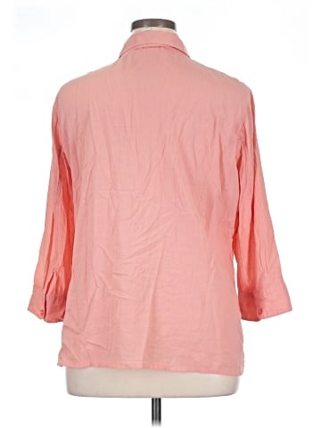 Talbots 3/4 Sleeve Button-Down Shirt (view 2)