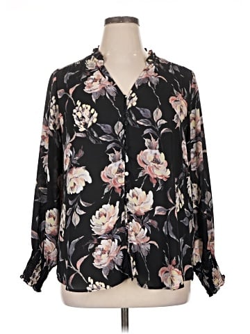 Maurices Long Sleeve Blouse (view 1)