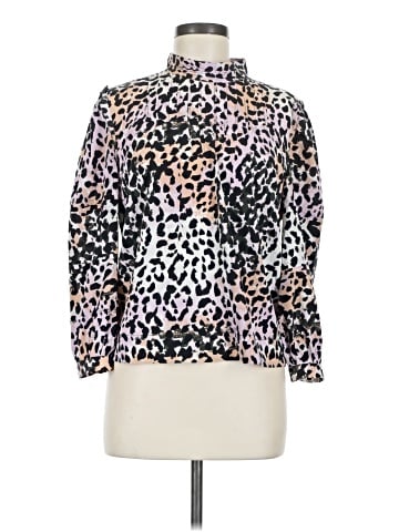 Veronica Beard Long Sleeve Silk Top (view 1)