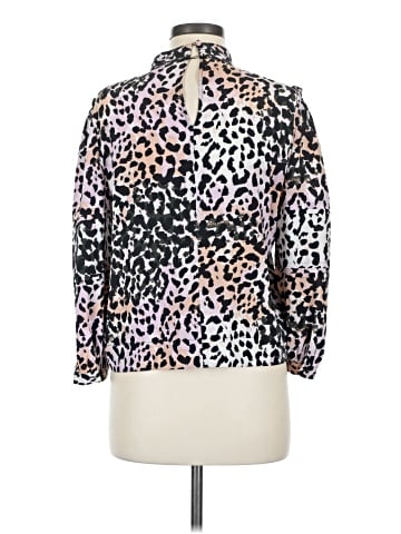 Veronica Beard Long Sleeve Silk Top (view 2)