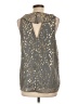BCBGeneration Gray Sleeveless Blouse Size L - photo 2